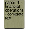 Paper F1 - Financial Operations - Complete Text by Unknown