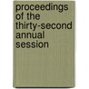 Proceedings Of The Thirty-Second Annual Session door Medical Society of the State of Ohio