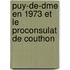 Puy-de-Dme En 1973 Et Le Proconsulat de Couthon
