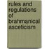 Rules And Regulations Of Brahmanical Asceticism