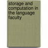 Storage And Computation In The Language Faculty door Sieb Nooteboom