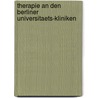 Therapie an Den Berliner Universitaets-Kliniken door Wilhelm Cronert
