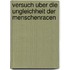 Versuch Uber Die Ungleichheit Der Menschenracen