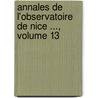 Annales de L'Observatoire de Nice ..., Volume 13 door Joseph Perrotin