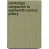 Cambridge Companion To Eighteenth-Century Poetry door John Sitter