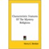 Characteristic Features Of The Mystery Religions