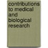 Contributions To Medical And Biological Research