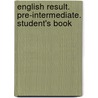 English Result. Pre-Intermediate. Student's Book door Mark Hancock