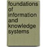 Foundations Of Information And Knowledge Systems