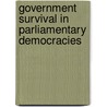 Government Survival in Parliamentary Democracies by Paul Warwick