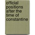 Official Positions After The Time Of Constantine