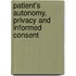 Patient's Autonomy, Privacy And Informed Consent