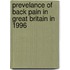 Prevelance Of Back Pain In Great Britain In 1996