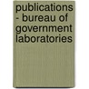 Publications - Bureau of Government Laboratories door Philippines Bur