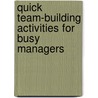 Quick Team-Building Activities For Busy Managers door Brian Cole Miller