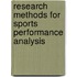 Research Methods For Sports Performance Analysis