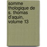 Somme Thologique de S. Thomas D'Aquin, Volume 13 door Randall Thomas