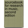 Sourcebook for Research in Music, Second Edition door Phillip D. Crabtree