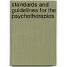 Standards And Guidelines For The Psychotherapies door Hugh Cameron