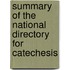 Summary of the National Directory for Catechesis