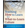 Teaching How To Learn In A What-To-Learn Culture door Kathleen Ricards Hopkins