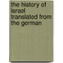 The History Of Israel Translated From The German