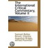 The International Critical Commentary, Volume Ii