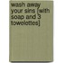 Wash Away Your Sins [With Soap and 3 Towelettes]