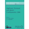 Algebraic, Extremal And Metric Combinatorics 1986 by I.G. Rosenberg