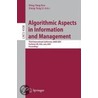Algorithmic Aspects In Information And Management door Onbekend
