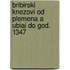 Bribirski Knezovi Od Plemena A Ubiai Do God. 1347