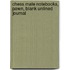 Chess Mate Notebooks, Pawn, Blank Unlined Journal