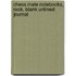 Chess Mate Notebooks, Rook, Blank Unlined Journal