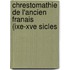 Chrestomathie de L'Ancien Franais (Ixe-Xve Sicles