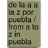De la A a la Z por Puebla / From A to Z in Puebla