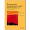Documents in European Community Environmental Law door Onbekend