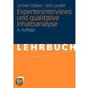 Experteninterviews und qualitative Inhaltsanalyse by Jochen Glaser