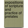 Expositions of Scripture and Practice of Prelates by William Tyndale
