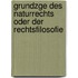 Grundzge Des Naturrechts Oder Der Rechtsfilosofie