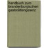 Handbuch zum Brandenburgischen Gaststättengesetz