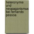 Heteronymie und Neopaganismus bei Fernando Pessoa