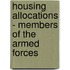 Housing Allocations - Members Of The Armed Forces