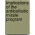 Implications Of The Antiballisitic Missle Program