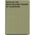 Lehrbuch Der Determinanten-Theorie Fur Studirende