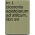 M. T. Ciceronis Epistolarum Ad Atticum, Libri Xvi