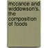 McCance and Widdowson's. the Composition of Foods