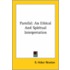 Parsifal: An Ethical And Spiritual Interpretation