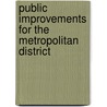 Public Improvements for the Metropolitan District door Massachusetts.
