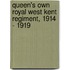 Queen's Own Royal West Kent Regiment, 1914 - 1919