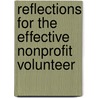 Reflections For The Effective Nonprofit Volunteer by Jim Norvell
